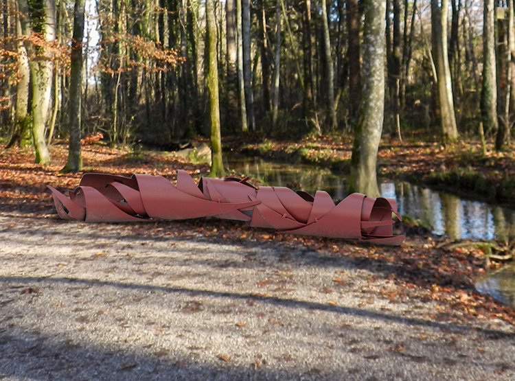 Montage Skulpturenweg WeilheimObb